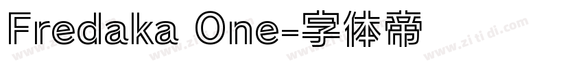 Fredaka One字体转换